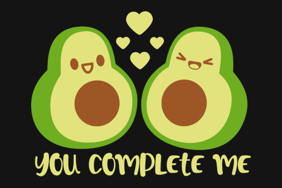 Avocado Funny Fruits Kids T-shirt Design: Graphics and Crafts for Small Business