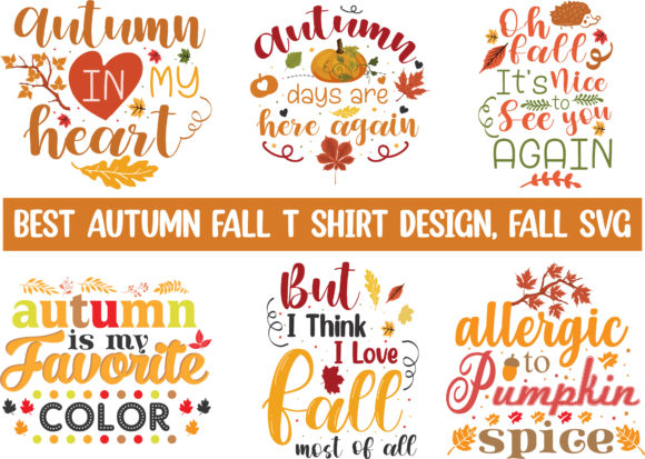 Best Autumn Fall T Shirt Design Fall Svg