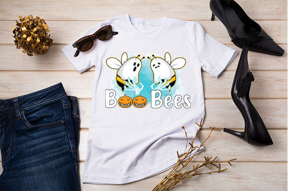 Boo Bees T Shirt Design: Graphics for Halloween Crafts