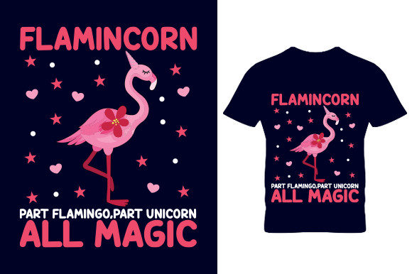 Flamincorn T Shirt Design: Graphics for Crafts and Creative Projects