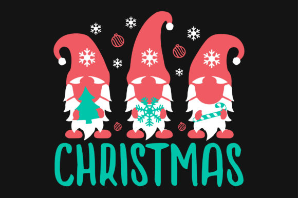 Gnome Christmas SVG T-shirt Design