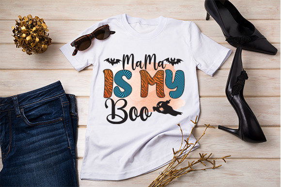 Mama is My Boo T Shirt Design