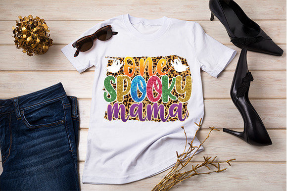 One Spooky Mama T Shirt Design