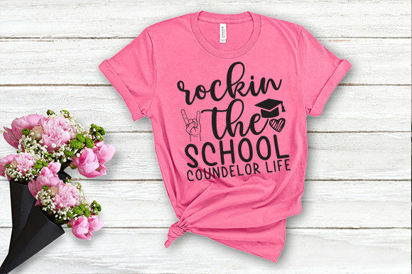 Rocking the School Counselor Life Tshirt: Graphics & Crafts
